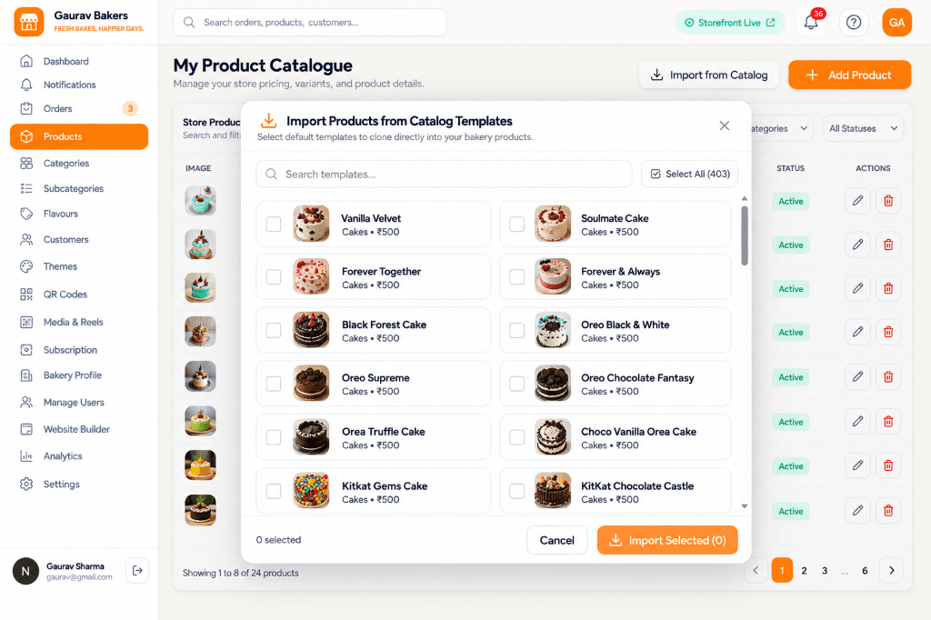 Launch Your Bakery Menu in 60 Seconds with 400+ Pre-Configured Templates