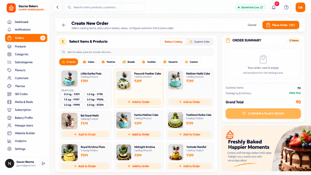Manually Create Orders for Walk-In, Phone or Offline Customers