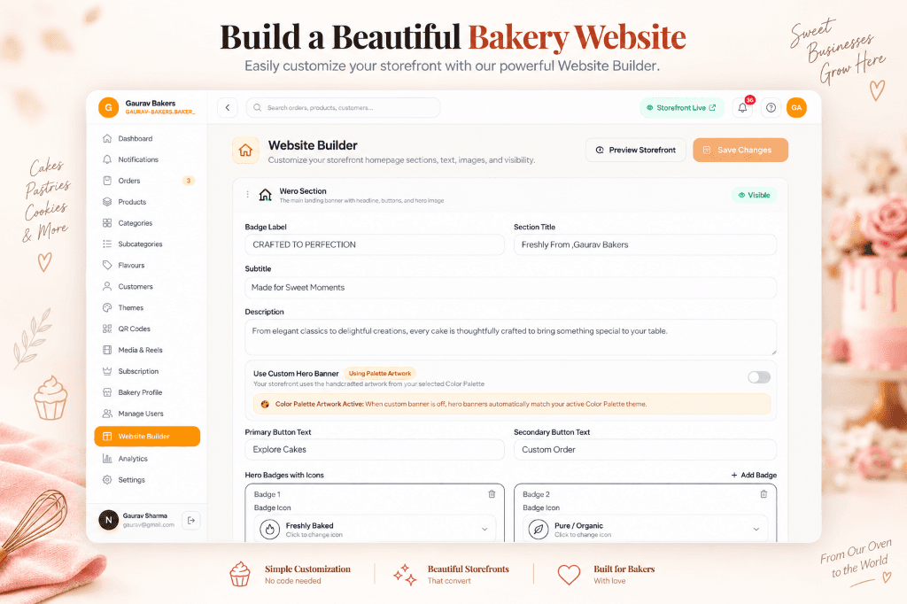 Real-Time Hero Section Builder & Copy Control